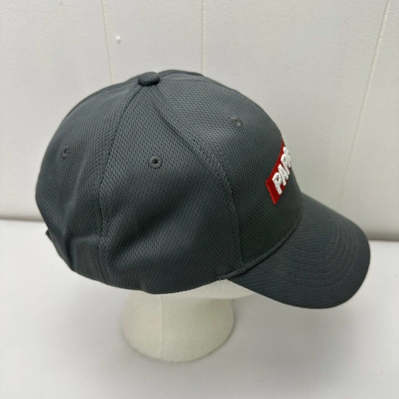 Papa Johns Pizza Hat Cap Gray Strapback Adjustable Embroidered Employee Workwear - Picture 7 of 12